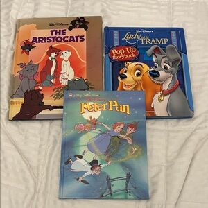 3 books!! Vintage Disney 1980s children’s books & pop up. collectors.